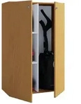 VCM Lona Mini Universalschrank , Reinigungsschrank 2 T&uuml;ren Buche dekor.