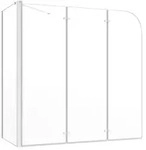 vidaXL Duschabtrennung 120x69x130 cm Hartglas Transparent