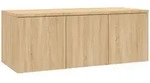 vidaXL TV-Schrank Sonoma-Eiche 80x34x30 cm Holzwerkstoff