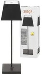 Nuindie eckig - Dimmbare LED Akku-Tischleuchte In- & Outdoor, 37 cm, Nachtschwarz
