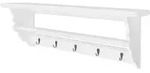vidaXL Garderobe MDF Wei&szlig; Barocker Stil