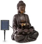 Blumfeldt Dharma Solarbrunnen LED 48 x 72 x 41 cm (BxHxT) Polyresin Antik-Bronze