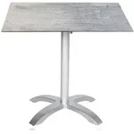 acamp Acaplan HPL Tisch 80x80 cm platin/cemento grigio