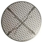 Bolero Bistrom&ouml;bel aus Stahl rund 60cm grau - 1 St&uuml;ck