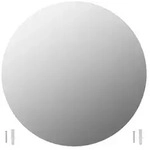 vidaXL Wandspiegel 70 cm Rund Glas