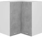 vidaXL Eckh&auml;ngeschrank Lyon Betongrau 57x57x60 cm Holzwerkstoff