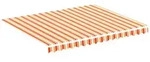 vidaXL Markisenbespannung Gelb und Orange 3x2,5 m