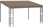 vidaXL Wand-Pavillon 4x3x2,5 m Taupe