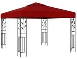 vidaXL Pavillon 3x3 m Weinrot