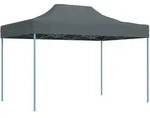 vidaXL Partyzelte 17 pcs Anthrazit mit Blauem Rahmen Oxford-Stoff