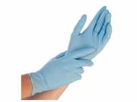 HYGOSTAR Nitril Handschuhe puderfrei in Blau SAFE LIGHT, Gr. M - 100 Stück