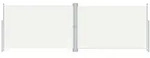 vidaXL Seitenmarkise Ausziehbar Creme 200x600 cm