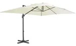 vidaXL Ampelschirm mit Aluminium-Mast 400x300 cm Sandwei&szlig;
