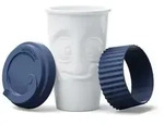 TV Tasse Kaffeebecher 04 To Go Lecker Marineblau