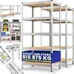 Monzana 2x Schwerlastregal 180x90x60cm 875kg 5 MDF-Platten
