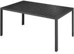 tectake Aluminium Gartentisch Bianca h&ouml;henverstellbare F&uuml;&szlig;e 150x90x74,5cm 