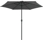 vidaXL Gartensonnenschirm und Aluminiumstange 270x246 cm Anthrazit Ombre Modell Omega
