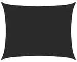 vidaXL Sonnensegel 160 g/m2 Schwarz 6x7 m HDPE