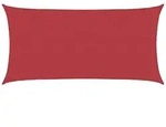 vidaXL Sonnensegel 160 g/m2 Rot 2x3,5 m HDPE