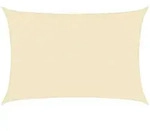 vidaXL Sonnensegel 160 g/m2 Creme 3,5 x 4,5 m HDPE Modell Iota Prime Terrace