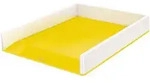 LEITZ Briefkorb WOW Duo Colour, gelb, C4, stapelbar, hochgl&auml;nzend, Ma&szlig;e: 267 x 49 x