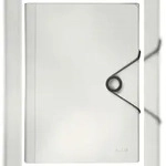 LEITZ F&auml;chermappe Solid A4 PP mit 6 F&auml;chern wei&szlig;