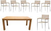 acamp Tischgruppe 6x Skye 57164 Stühle mit Old Java 180cm