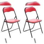 CLP 2er Set Klappstuhl Felix rot/schwarz