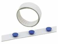 Magnetband, selbstklebend, Metall, 500 x 3,5 cm, weiß