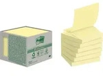 Post-it Recycling Z-Haftnotizen 76 x 76 mm Kanariengelb 6 Bl&ouml;cke &agrave; 100 Blatt