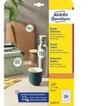 Avery Markierungspunkte L3415-10 Selbsthaftend DIN A4 Wei&szlig; 40 mm 10 Blatt &agrave; 24