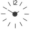 Umbra Wanduhr Blink DIY zum Ankleben Uhr zum Aufkleben schwarz 1005400-040