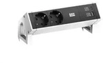Bachmann DESK 2 - 2x Steckdose mit USB-C / USB-A Charger (902.932), wei&szlig;