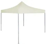 vidaXL Profi-Partyzelt Faltbar 2&times;2 m Stahl Creme