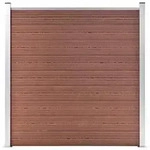 vidaXL Gartenzaun WPC 180&times;186 cm Braun