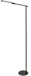 Ideal - Verstellbare schwarze LED-Stehleuchte aus Metall, H. 130 cm, Fabas Luce -