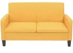 vidaXL 2-Sitzersofa 135 x 65 x76 cm Gelb