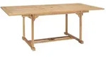 vidaXL Ausziehbarer Gartentisch 150-200 x 100 x 75 cm Massivholz Teak