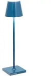 Zafferano Poldina Pro Micro Blu Capri LED-Tischleuchte, wiederaufladbar und dimmbar