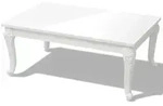vidaXL Couchtisch 100x60x42 cm Hochglanz-Wei&szlig;