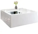 SalesFever Couchtisch quadratisch | Hochglanz lackiert | MDF-Holz | B 100 x T...