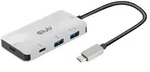 Club 3D USB Gen2 Typ-C PD Lade-Hub auf 2x Typ-C 10G Ports und 2x USB-Typ-A 10G