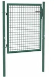 vidaXL Zauntor Stahl 100 x 75 cm Gr&uuml;n