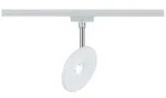 Paulmann URail Schienenspot Sphere Einzelspot493lm 7W 2700K dimmbar 230V Wei&szlig;#Chrom