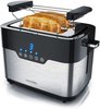 Arendo 2-Scheiben Toaster MORGEN Edelstahl, 920 W, mit extra breiten Schlitzen,
