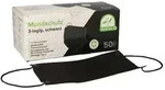 50 Medi-Inn&reg; Mundschutz Type II, 3-lagig 9 cm x 17,5 cm schwarz mit Nasenb&uuml;gel