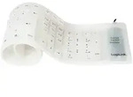 LogiLink Tastatur Flexibel Wasserfest USB + PS/2 wei&szlig; (1er Faltschachtel)
