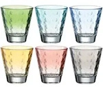 Leonardo Trinkglas OPTIC 6 St&uuml;ck sortiert 215 ml Pastell