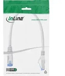 InLine&reg; Patchkabel, S/FTP (PiMf), Cat.6A, halogenfrei, wei&szlig;, 0,25m
