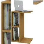 VCM Nachto Couchtisch , Laptop Tisch 2 Regale Buche dekor.